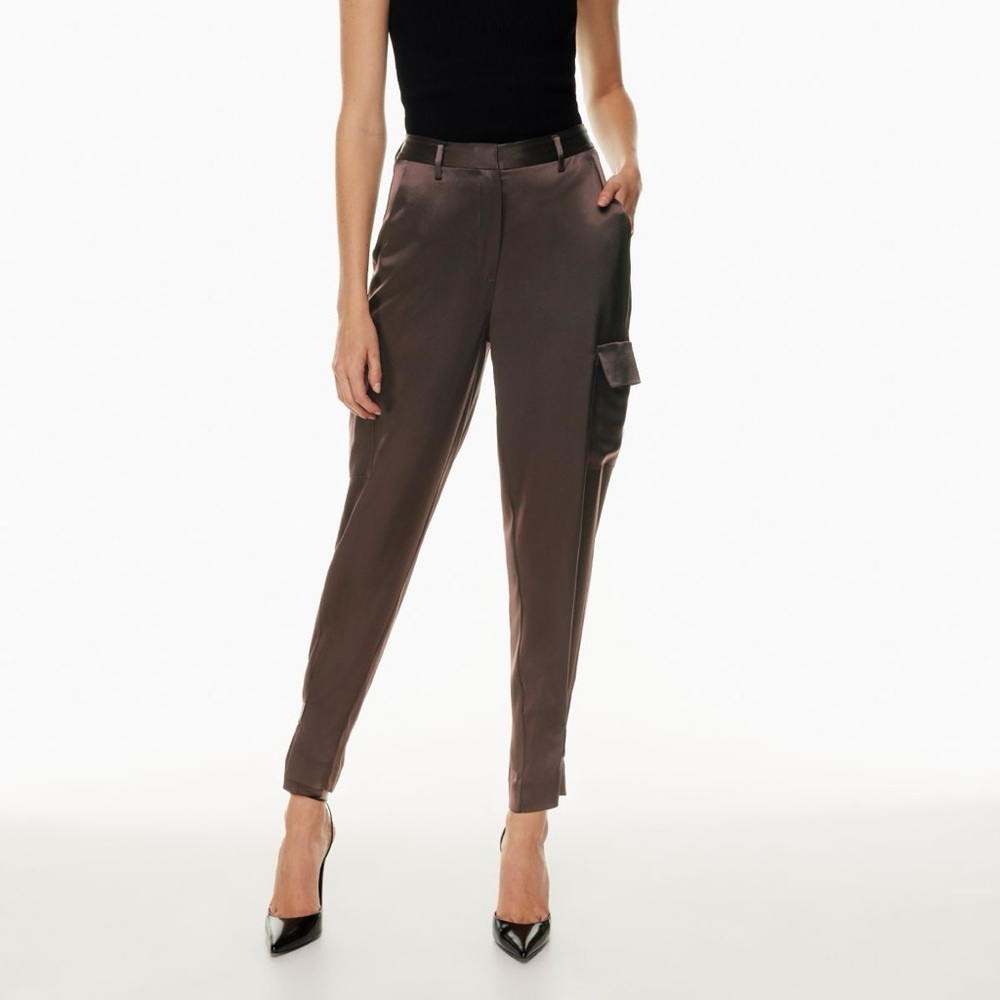 Refined Satin Cargo Pant Babaton